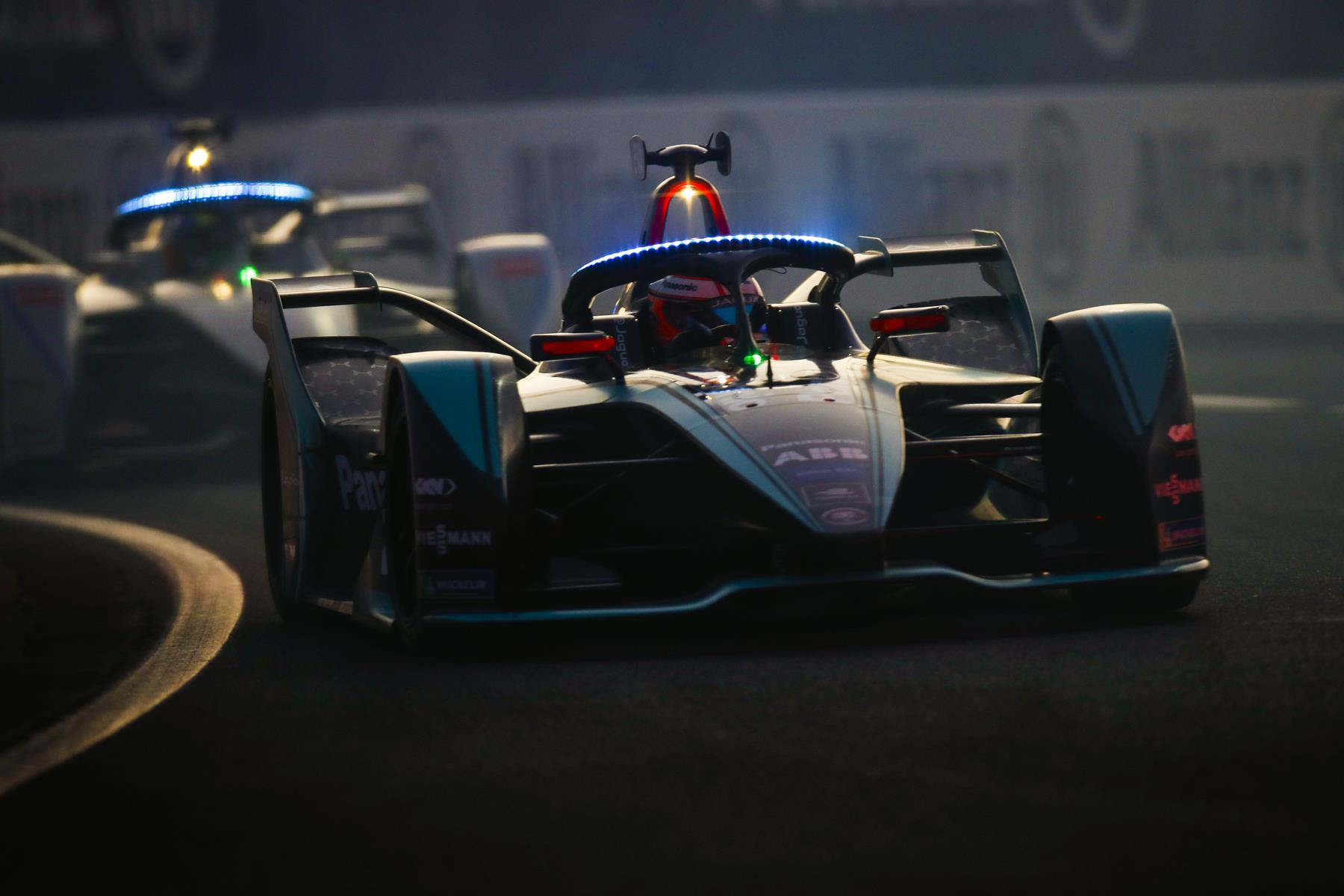 Formula-E-Cars-at-Night