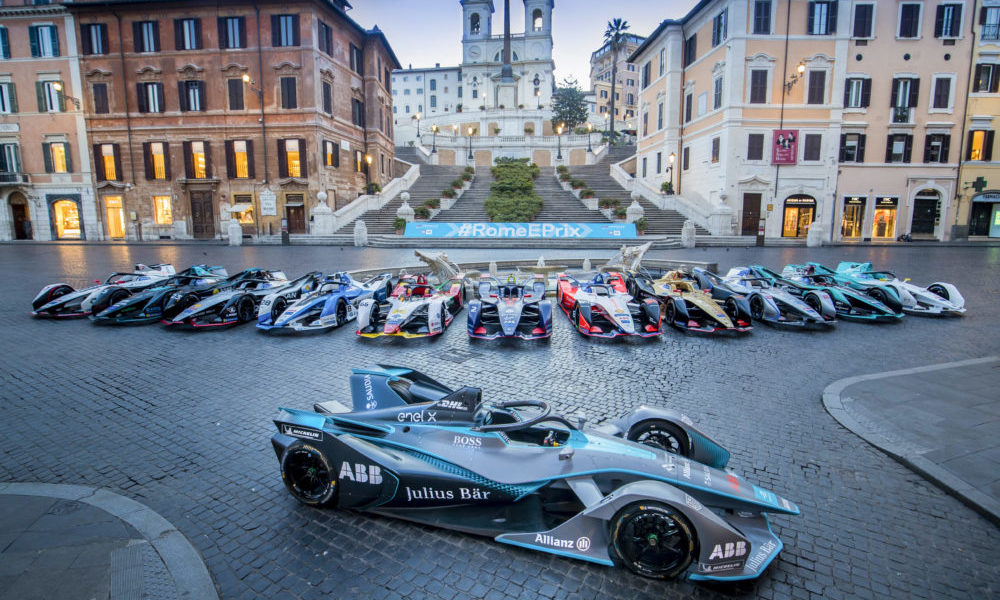Rome-E-Prix-Formula-E-Cars-Stairs