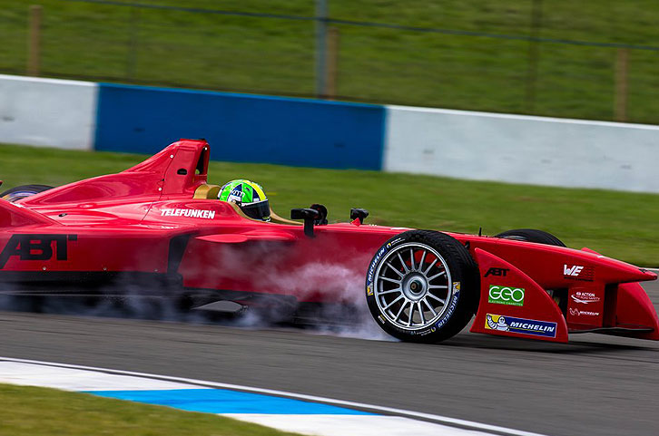 Lucas di Grassi im ABT Spark Renault SRT-01E bei einer seiner Runden